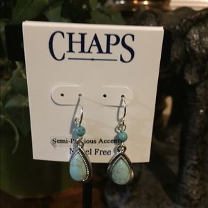 Chaps teardrop earrings